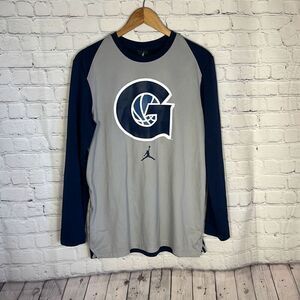 Jordan Drifit NCAA Georgetown Hoyas Long Sleeve Shirt‎ Size Medium READ